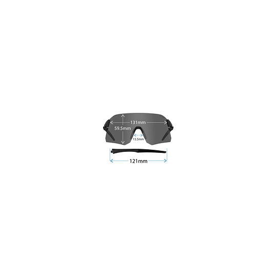 TIFOSI Gafas de Sol RAIL | Blackout Interchangeable[LENS: Smoke/AC Red/Clear]