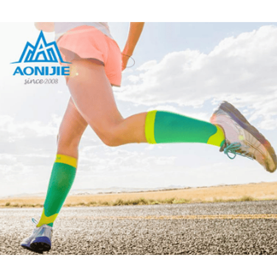 Pantorilleras compresoras Verde Aonijie - L/XL