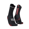 Calcetines Running Procing Socks v4.0 Run High Black/Red - Compressport