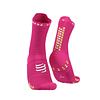 Calcetines de Running Pro Racing Socks Run High v4.0 Fluo Pink/Primerose - Compressport