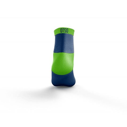 Calcetines running Otso Low Electric Blue & Fluo Green