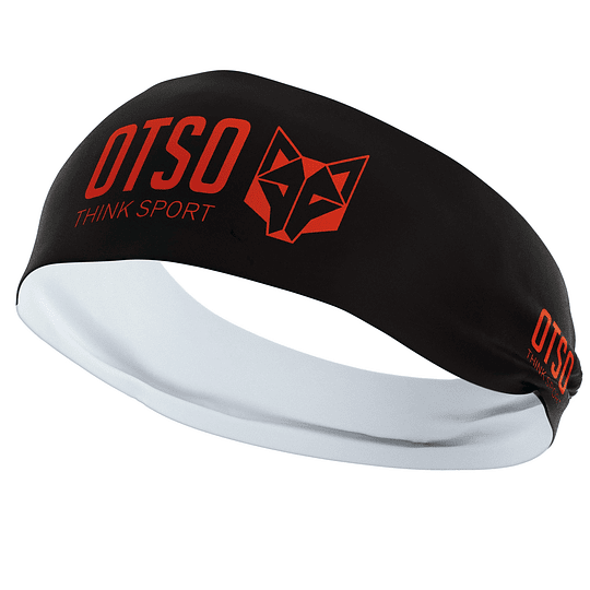 Cintillo headband de running OTSO Black / Fluo Orange