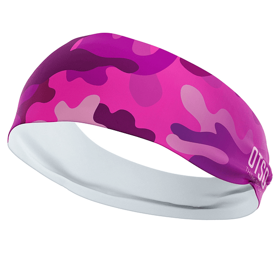 Cintillo headband de running OTSO Camo Pink