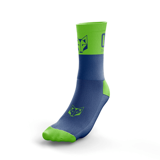 Calcetines running Otso Electric Blue / Fluo Green