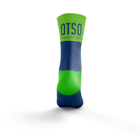 Calcetines running Otso Electric Blue / Fluo Green