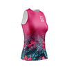 Polera de running Otso mujer sin manga Tropical