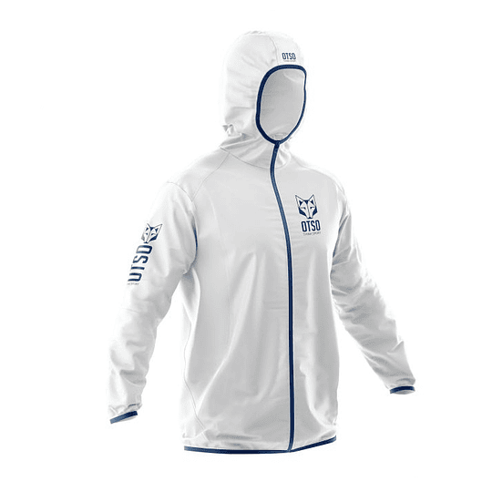 Chaqueta running impermeable Ultra Light White Royal Blue