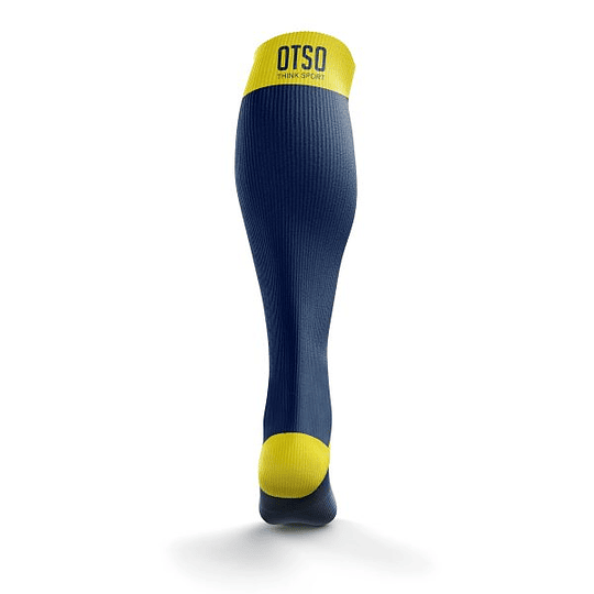 Calcetines de compresión Recovery Otso Navy Blue & Fluo Yellow