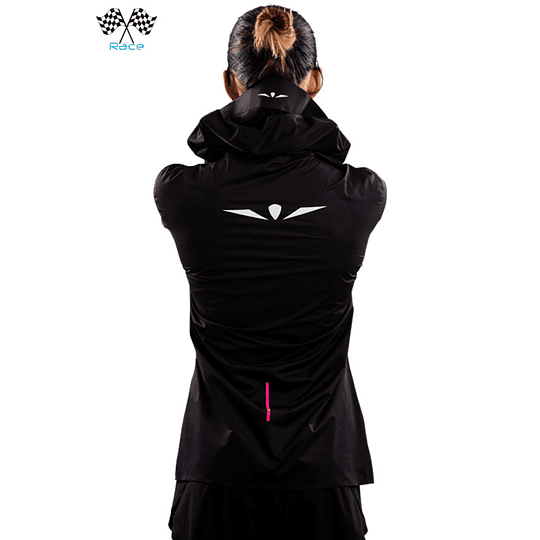 CHAQUETA IMPERMEABLE RUNNING URAIN 3.1-MUJER | BLACK PINK