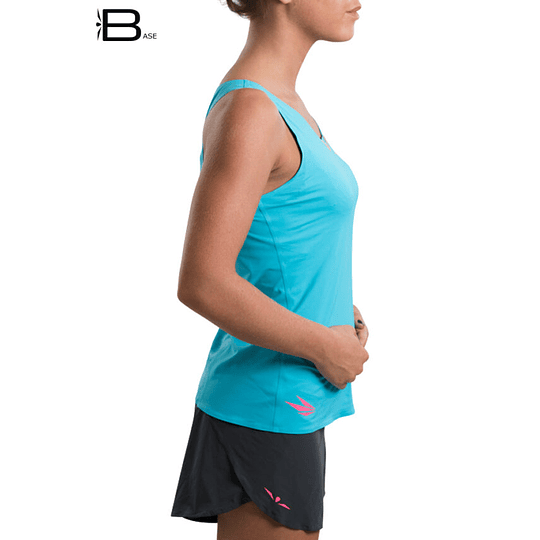 POLERA DE RUNNING MUJER SIN MANGAS TOP-TANK SKYBLUE