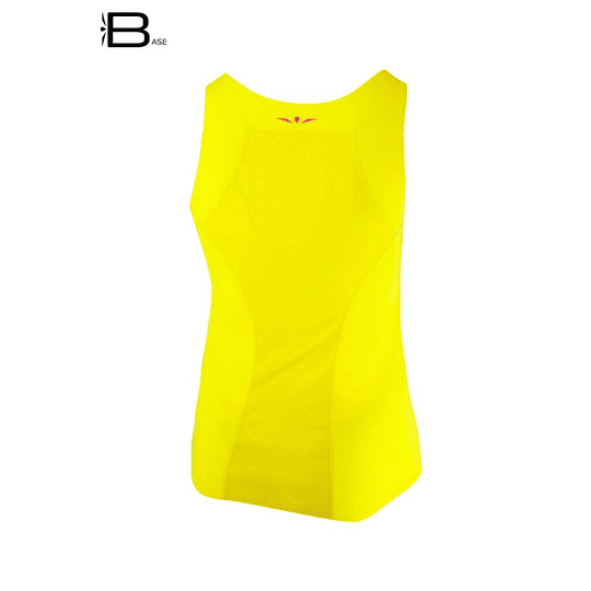 POLERA DE RUNNING MUJER SIN MANGAS TOP-TANK YELLOW