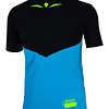 POLERA RUNNING UGLOW RACE SPEED AERO BLACK SKYBLUE