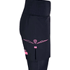 Short running mujer Uglow con cinturón SFA5 ELEVATE Black Pink