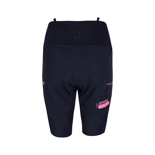Short running mujer Uglow con cinturón SFA5 ELEVATE Black Pink