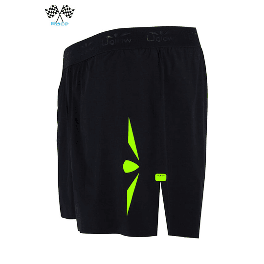 SHORT RUNNING UGLOW-RACE | SPEED AERO 2in1 | BLACK YELLOW