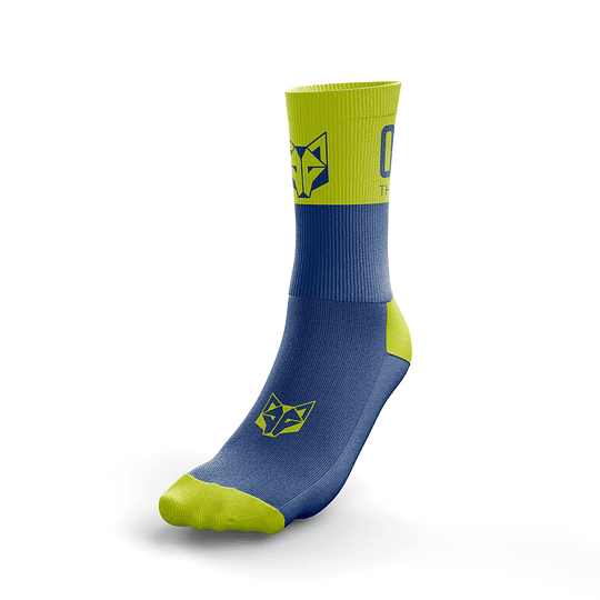 Calcetines running Otso Electric Blue / Fluo Yellow