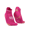 Calcetines Running Procing Socks v4.0 Run Low Fluo Pink - Compressport