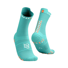 Pro Racing Socks Run High v4.0- Crem de ment/Papaya Punch