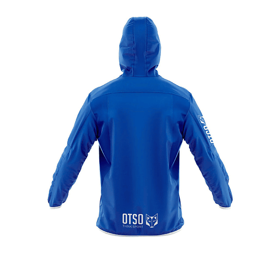 Chaqueta running impermeable Unisex Electric Blue & White