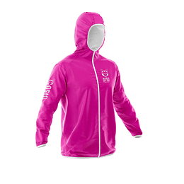 Chaqueta running impermeable Unisex Fluo Pink & White
