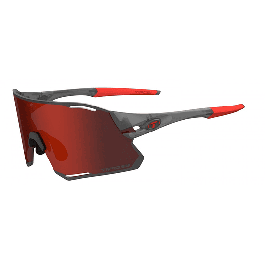 TIFOSI Gafas de Sol RAIL RACE | Satin Vapor Interchangeable [2 LENTES: Clarion Red/Clear]