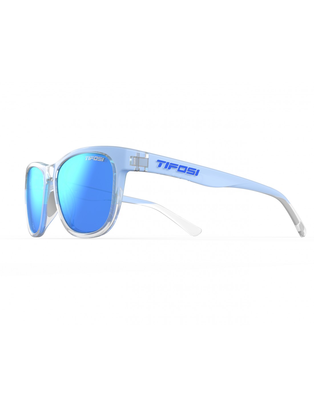 TIFOSI Gafas de Sol SWANK | Satin Clear Polarized [LENTE: Clarion Blue Polarized]