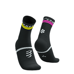Pro Marathon Socks V2.0 - BLACK/SAFETY YELLOW/NEON PINK