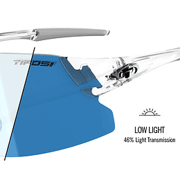 TIFOSI Gafas de Sol RAIL XC | Crystal Clear Fototec [LENTE: Clarion Blue Fototec]