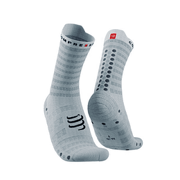 Pro Racing Socks v4.0 Ultralight Run High - WHITE/ALLOY