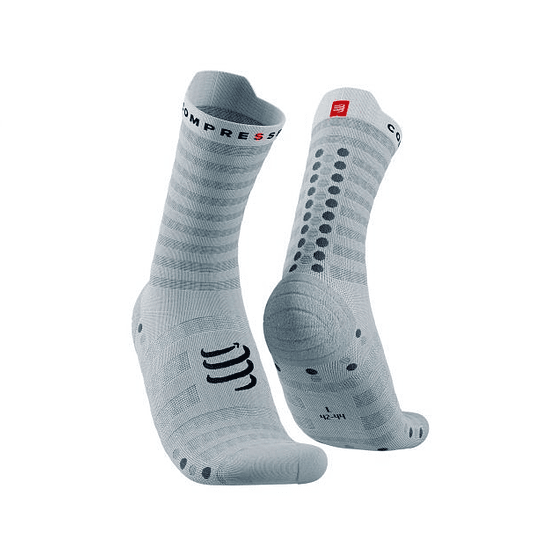 Pro Racing Socks v4.0 Ultralight Run High - WHITE/ALLOY
