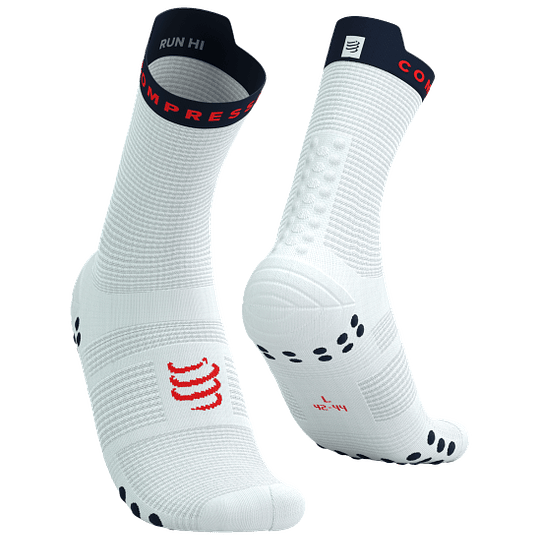Pro Racing Socks v4.0 Run High -  White Blues
