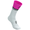 Mid Compression Socks V2.0 White/Safety Yellow Neon Pink