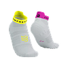 Pro Racing Socks RUN LOW v4.0 White Safety/Yellow Neon Pink- COPIAR