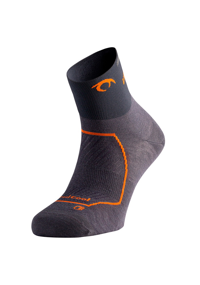 Calceta RACE THREE Marengo/Orange (Unisex) - LURBEL
