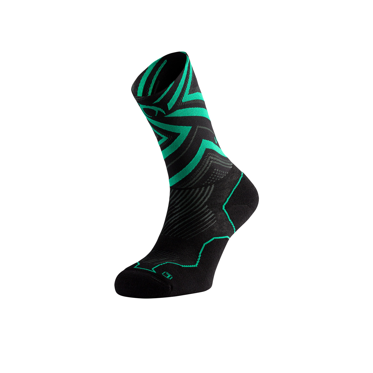 Calcetines de trail running Lurbel Distance five Black Lavanda H5