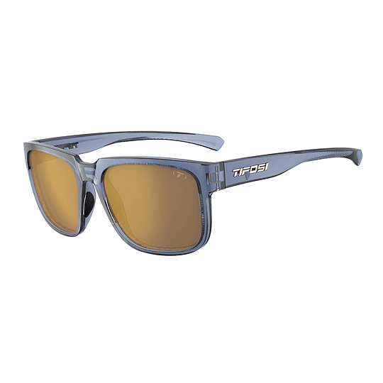 TIFOSI Gafas de Sol SHUMO | Crystal Denim Frame - Smoke Tint with Gold Mirror