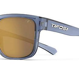 TIFOSI Gafas de Sol SHUMO | Crystal Denim Frame - Smoke Tint with Gold Mirror