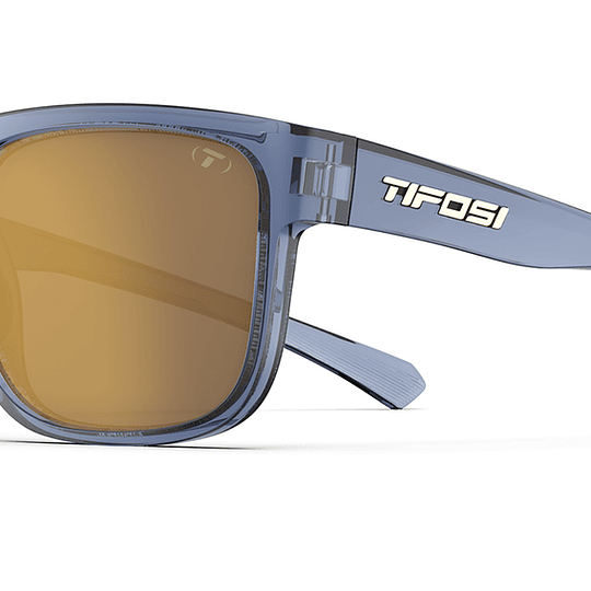 TIFOSI Gafas de Sol SHUMO | Crystal Denim Frame - Smoke Tint with Gold Mirror