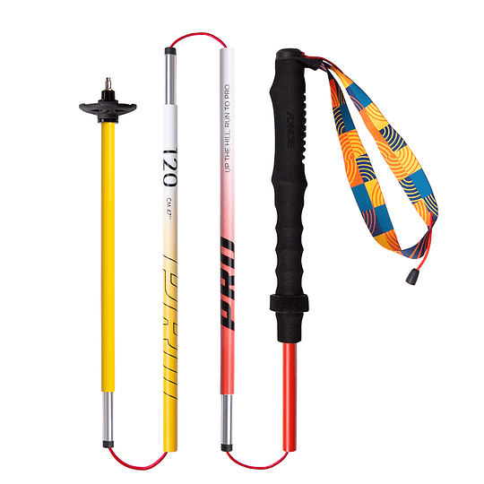 Bastones aleación Aluminio Red/Yellow (par)