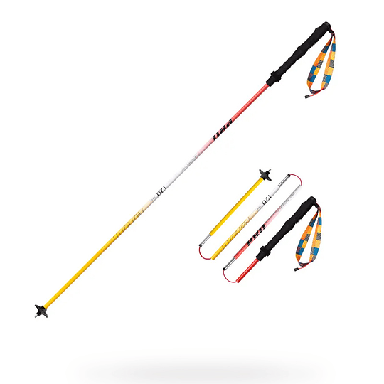 Bastones aleación Aluminio Red/Yellow (par)