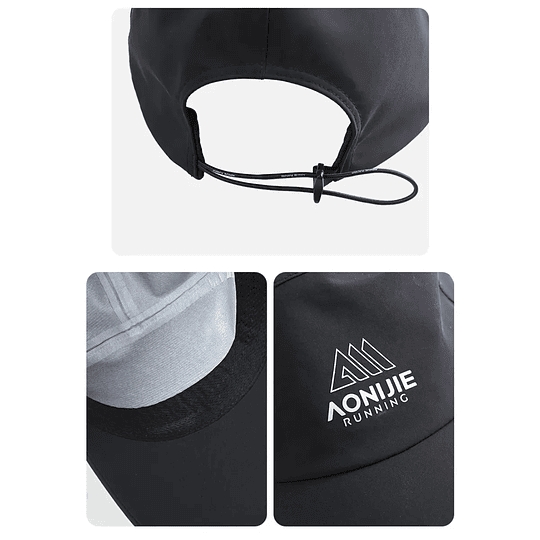 Gorra Running Cap Waterproof - Black