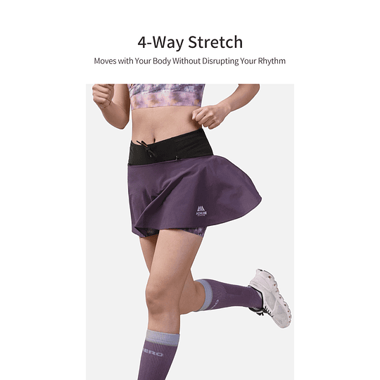 Falda Running Waist Pack Skirt - Purple
