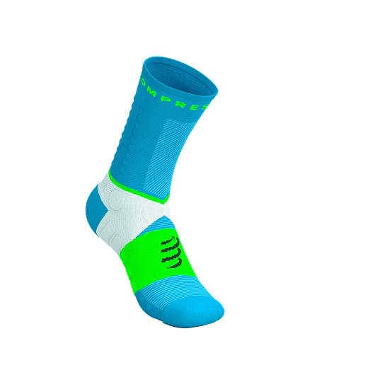 Ultra Trail Socks V2.NORSE BLUE/NEON GREEN