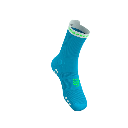 Pro Racing Socks v4.0 Trail - NORSE BLUE/NEON GREEN