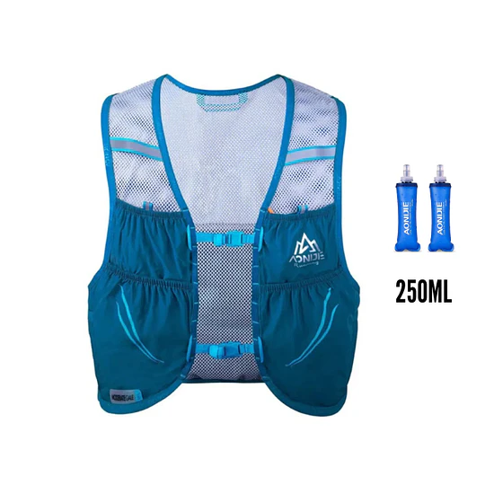 Chaleco de Hidratación 2.5L Gale Navy/Blue + 2 Soft Flask 250 ml