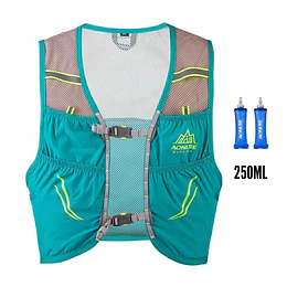 Chaleco de Hidratación 2.5L Gale Turquesa + 2 Soft Flask 250 ml