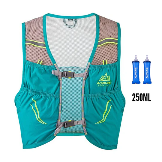 Chaleco de Hidratación 2.5L Gale Turquesa + 2 Soft Flask 250 ml