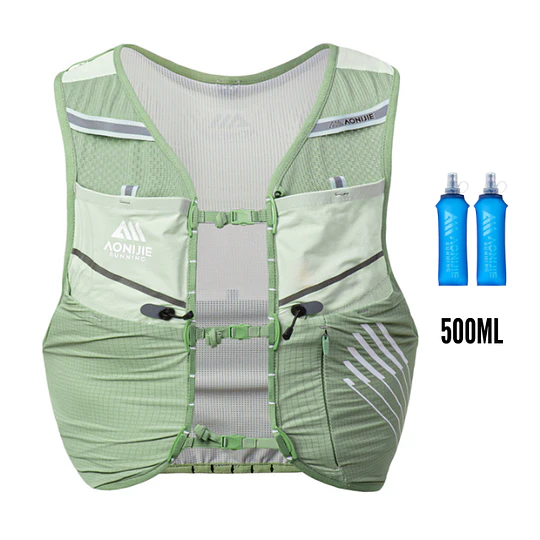 Chaleco de Hidratacion SPEED SERIES 5L - Green + 2 Soft Flask 500 ml