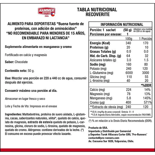 Vegan Recoverite® | Recuperación Deportiva Vegana | 32 Porciones
