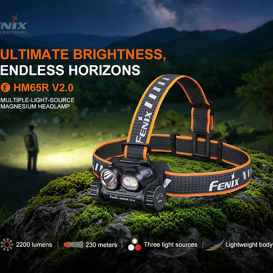 Linterna Frontal Fenix HM65R V2.0